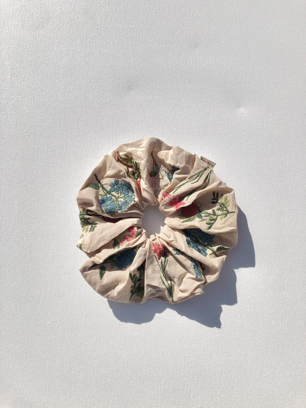 Embroidered Herb Scrunchie