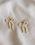 Spring Yellow Bow Earrings