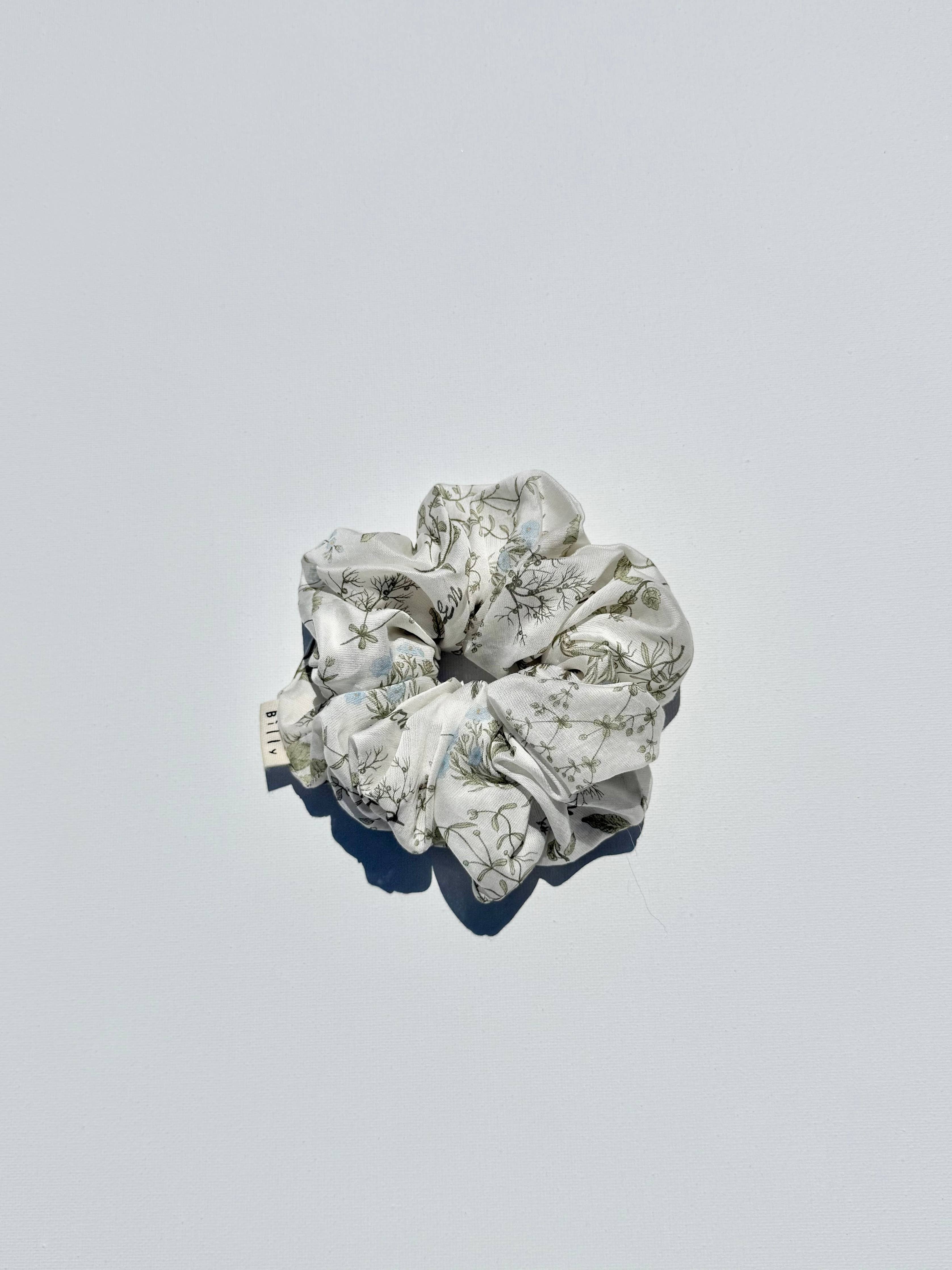 Organza Floral Dandelion Scrunchie