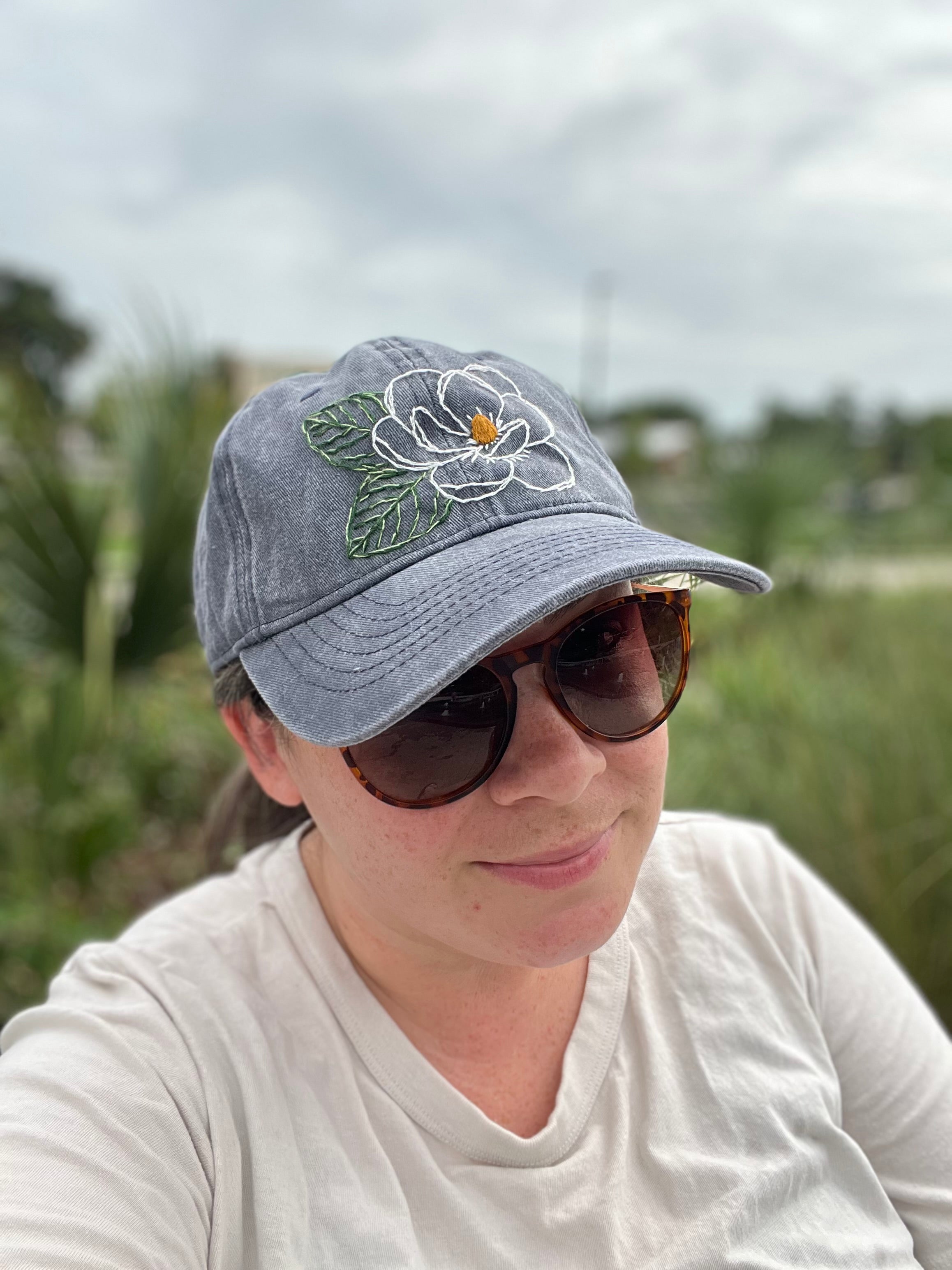 Magnolia ball cap
