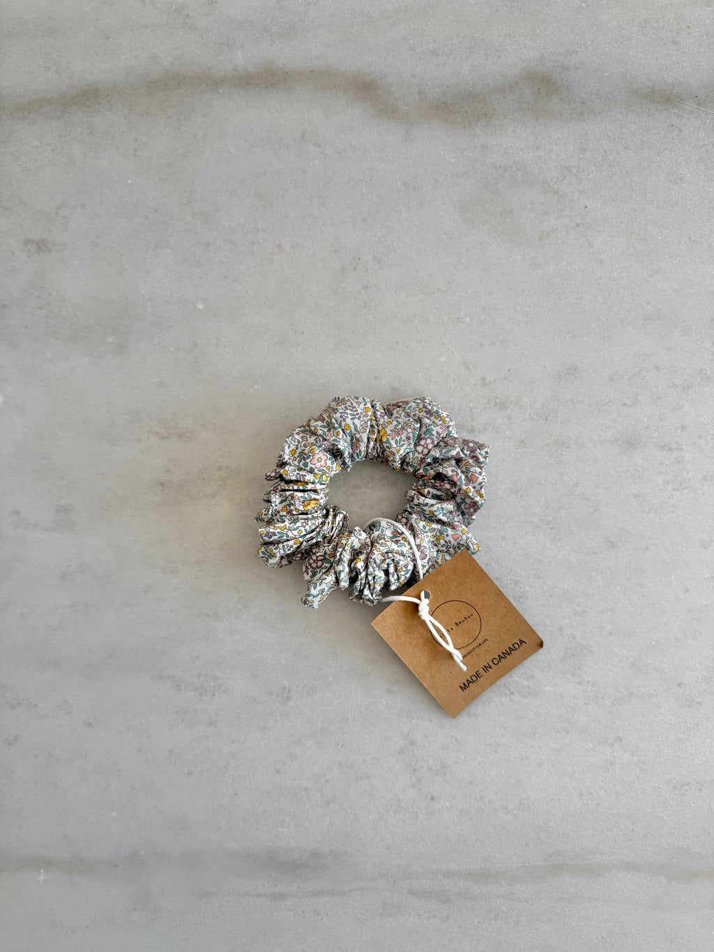 Vine Flowers Cotton Scrunchie